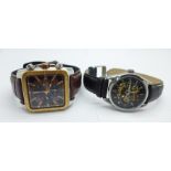 Two wristwatches, Royal London and AK Homme