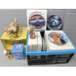A Piggin' Holidays figure, by David Corbridge, limited edition, boxed, Candy Kisses with tin and