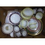 Two Edwardian part tea sets and other tea wares **PLEASE NOTE THIS LOT IS NOT ELIGIBLE FOR POSTING