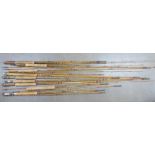 NJ Kenny of Market Harborough split cane fishing rod parts