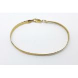 A 9ct gold bracelet, 3.1g