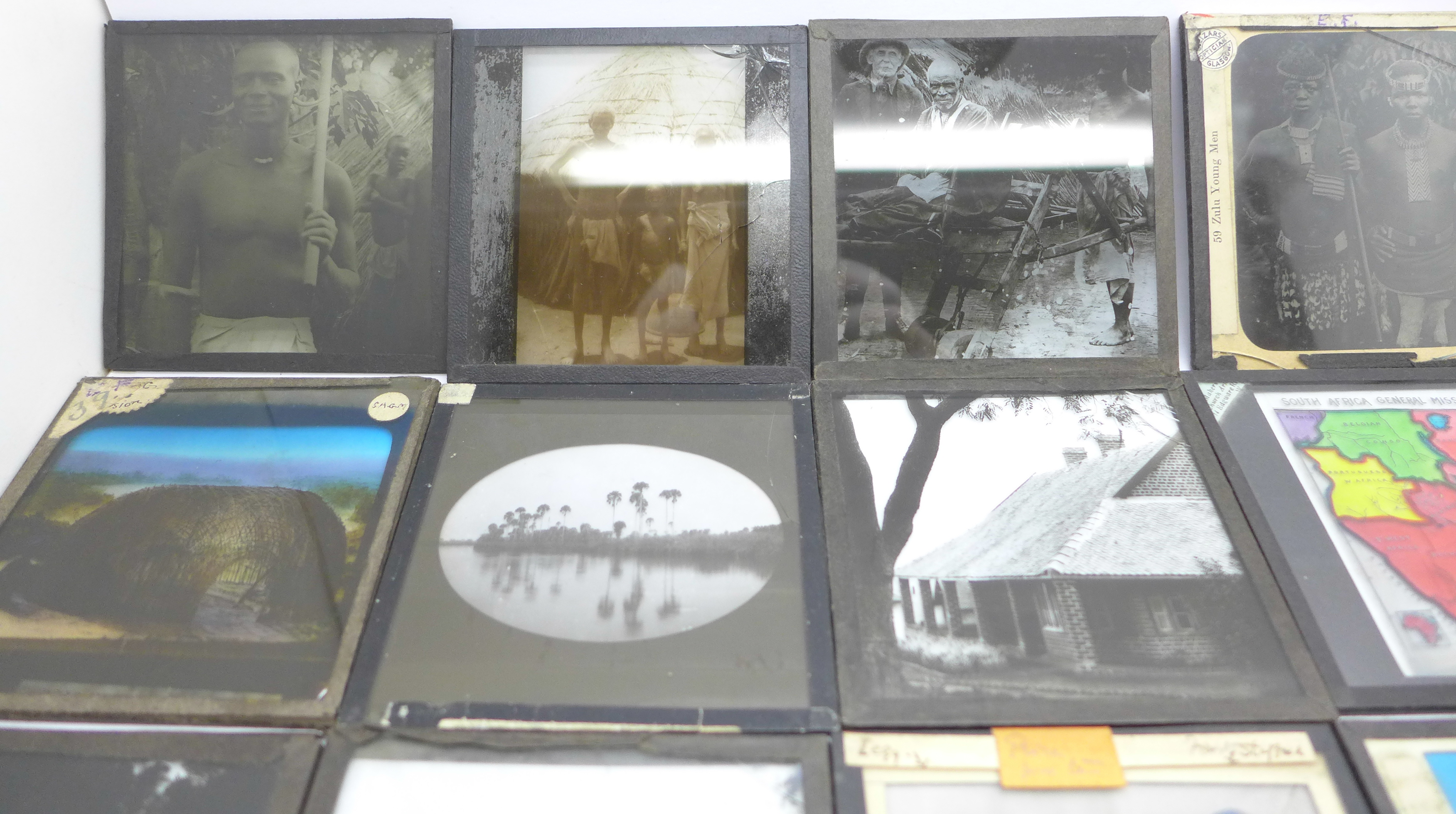 A collection of magic lantern slides, mainly scenes of South Africa (25), some a/f - Bild 3 aus 5