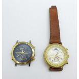 A gentleman's Citizen chronograph wristwatch and a Sekonda calendar wristwatch
