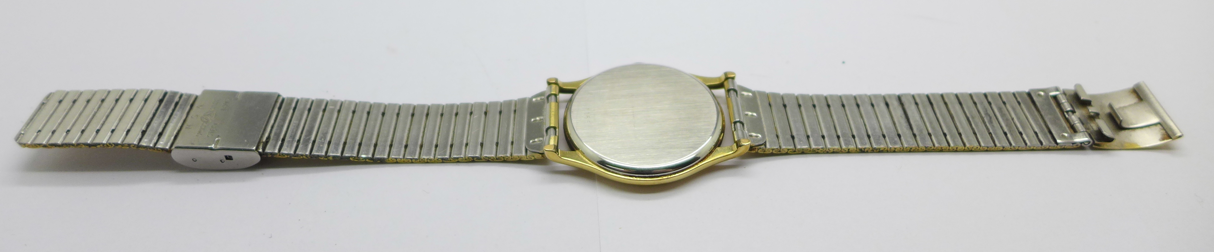 An Omega DeVille quartz wristwatch, lacking crown, (not Omega bracelet) - Image 3 of 5