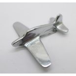 A WWII period trench art aeroplane brooch