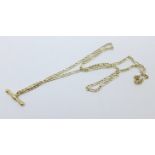 A 9ct gold chain, 2g