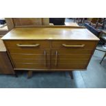 A walnut sideboard