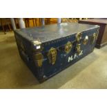 A mid 20th Century steamer trunk