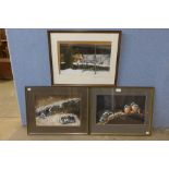 Two signed Pollyanna Pickering limited edition prints, two other Pollyanna Pickering prints, four