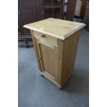 A 19th Century French pine pot cupboard