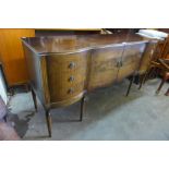 A mahogany sideboard