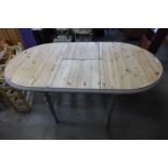 A part painted pine kitchen table