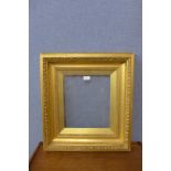 A Victorian gilt picture frame, 61 x 56cms