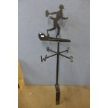 A metal weather vane