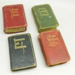 Four German miniature books, The Works of Goethe and Schiller
