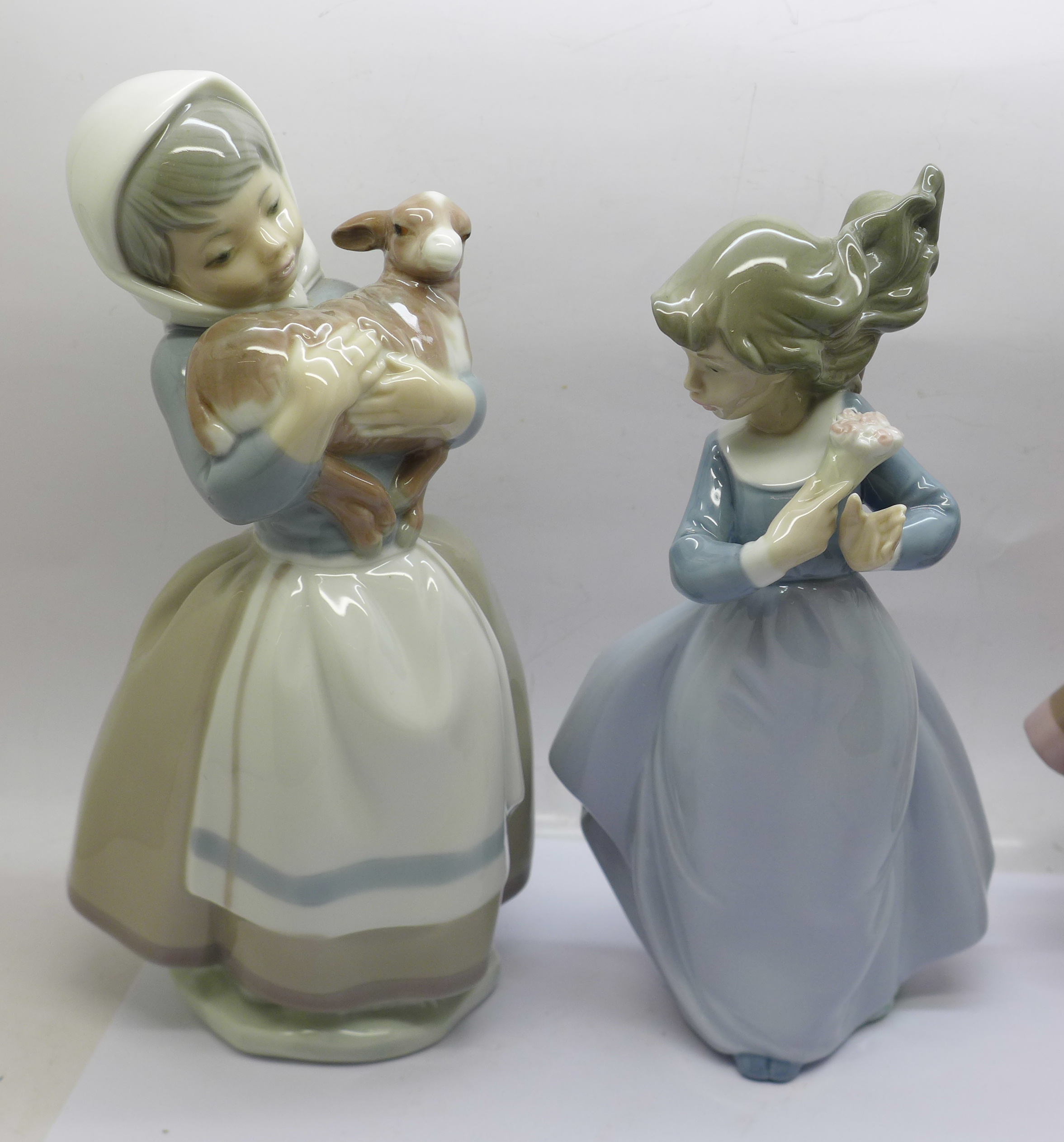 Three Nao figures and a Lladro figure - Image 3 of 3