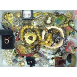 Costume jewellery, bangles, brooches, earrings, necklaces, etc.