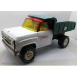 A Tonka Toys vintage pressed steel XR-101 dump or tipper truck with new hand painted red, white