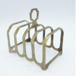 A silver toast rack, Birmingham 1933, 43g