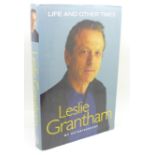 A Leslie Grantham signed autobiography