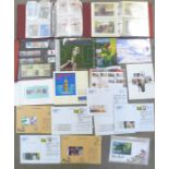 Stamps:- including an album with approximately 70 unused stamp books, Royal Mail Special Stamps