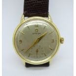 An Omega 14ct gold filled bumper automatic wristwatch, 31mm case, (owner advised serviced recently),