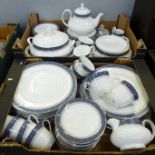 A Royal Doulton Sherbrooke dinner and teaware china service comprising twenty large plates,