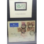 Stamps:- Great Britain Seahorses and related items including cover to Argentina, Royal Mail Repro