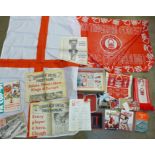 A collection of Nottingham Forest Football Club souvenirs, including European Cup Special