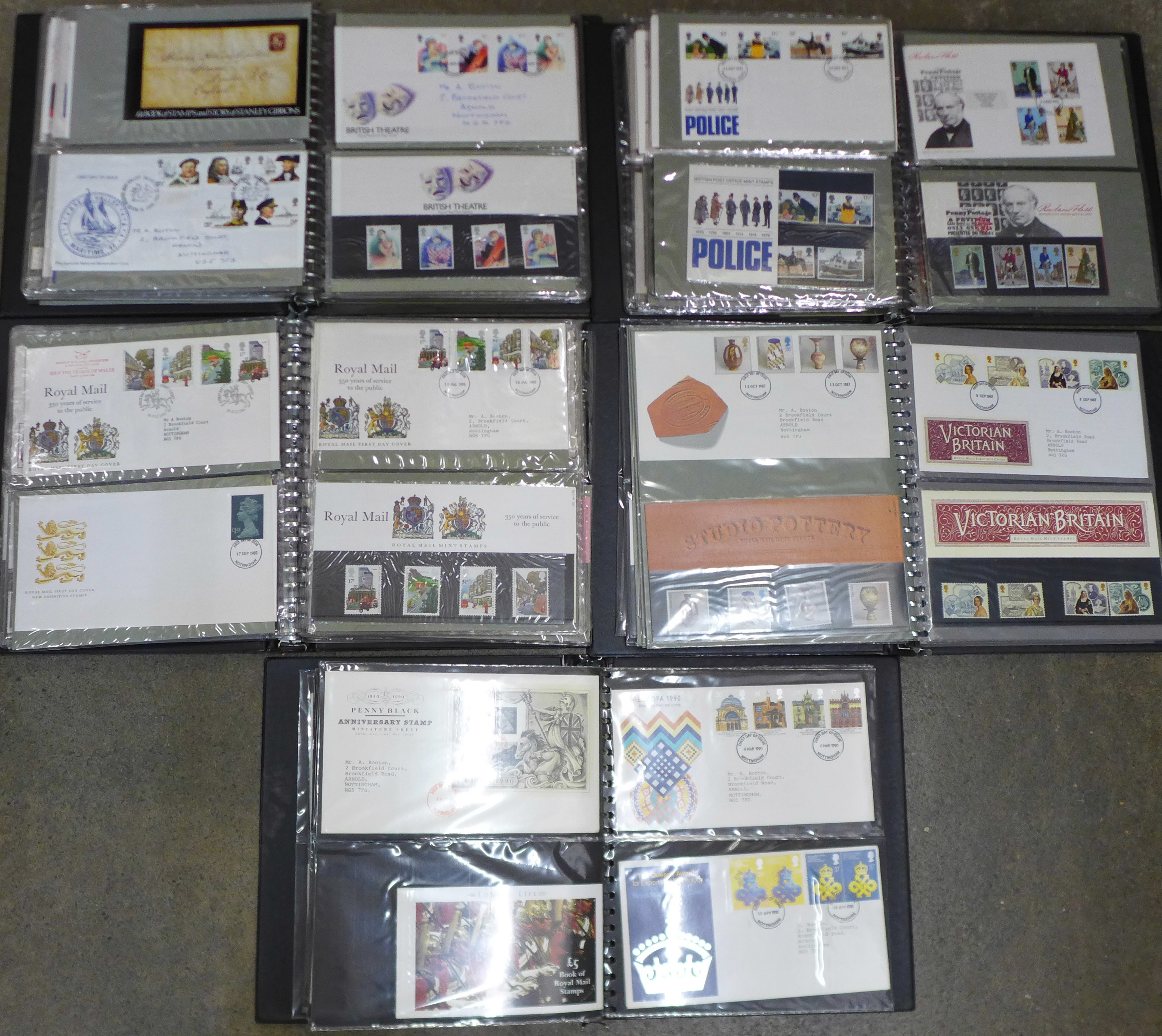 Stamps:- five albums containing approximately 160 First Day Covers, approximately 90 mint stamps and - Bild 3 aus 9