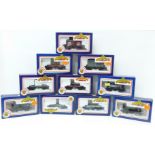 Ten Bachmann Branch-Line 00 gauge model railway wagons, boxed