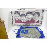 A Beatles tea towel and an apron