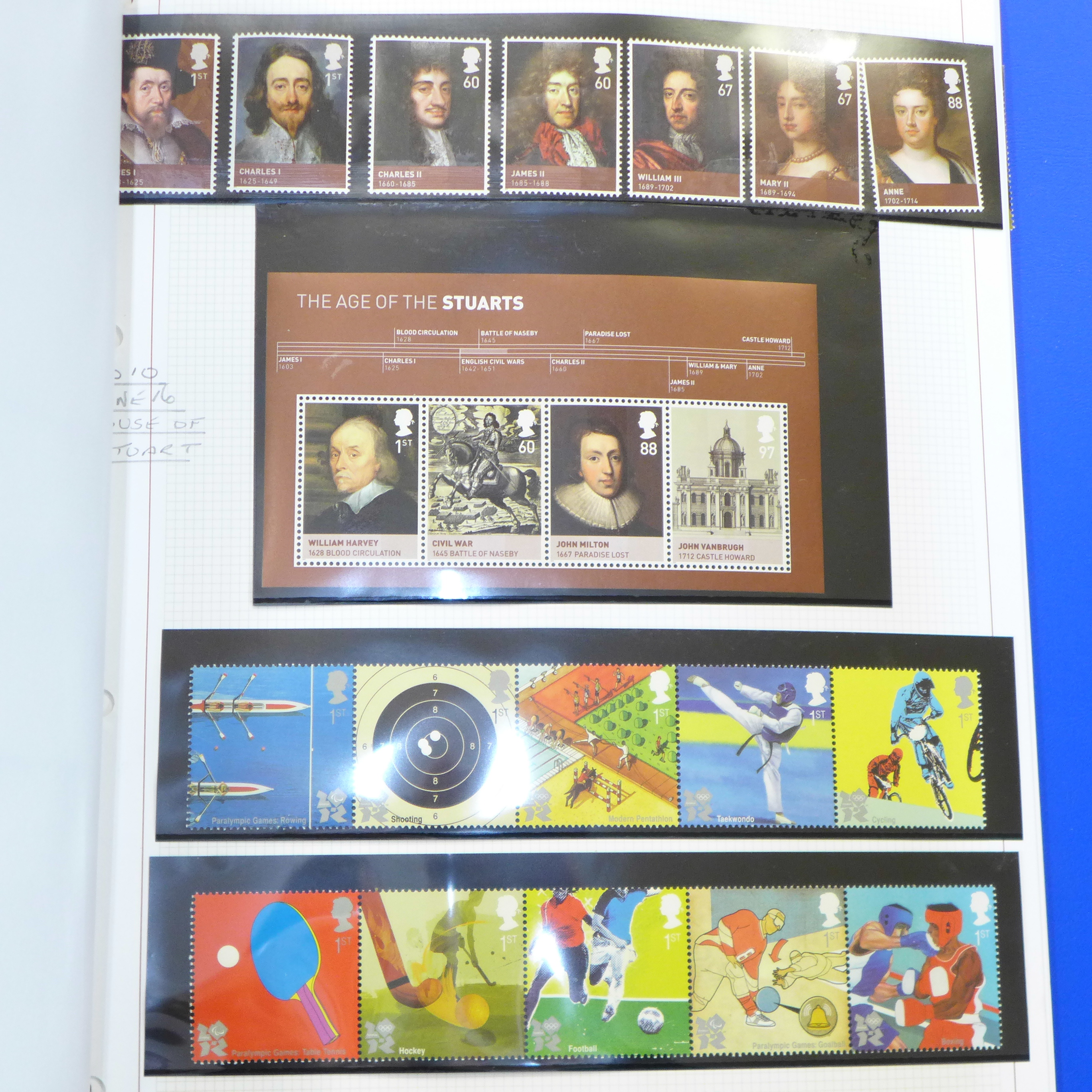 Stamps; two folders with GB commemoratives and one folder of Jersey commemoratives - Bild 28 aus 28