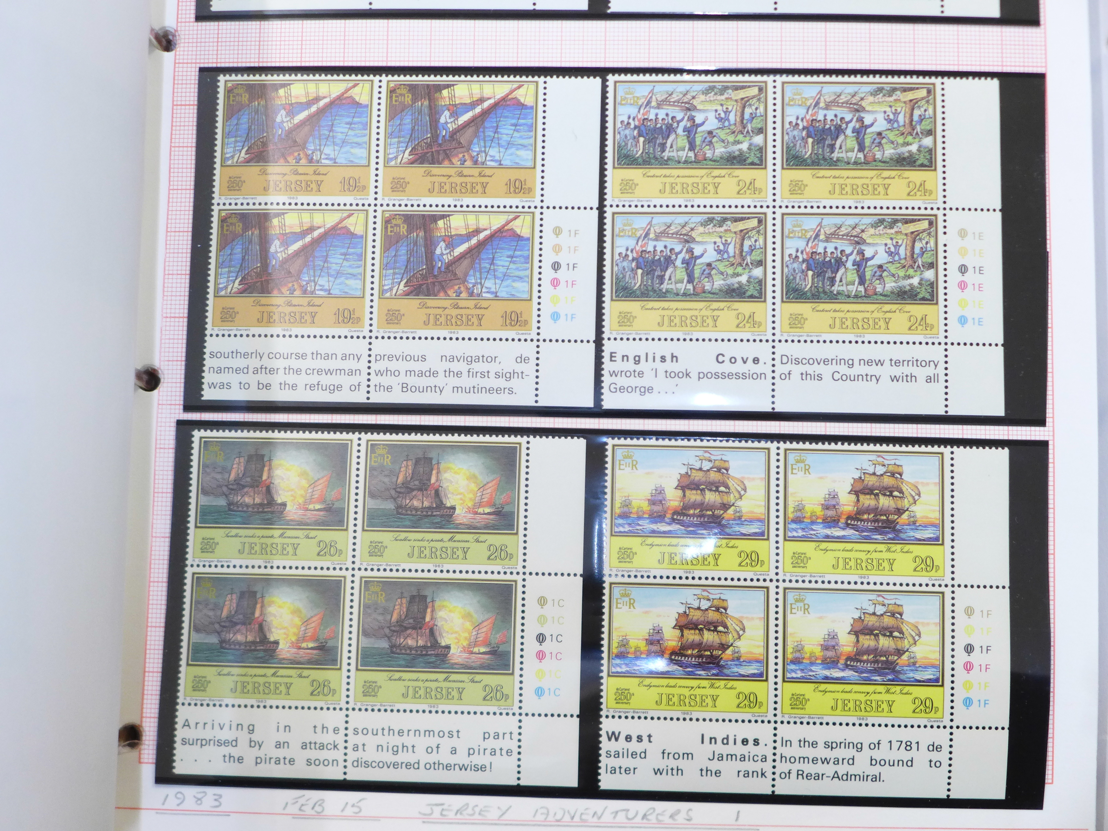 Stamps; two folders with GB commemoratives and one folder of Jersey commemoratives - Bild 7 aus 28