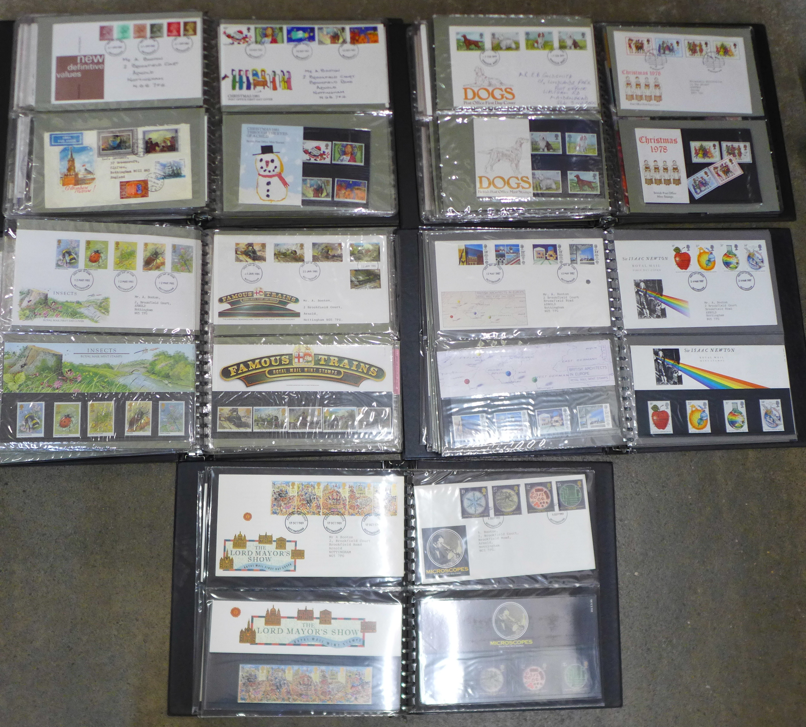 Stamps:- five albums containing approximately 160 First Day Covers, approximately 90 mint stamps and - Bild 4 aus 9