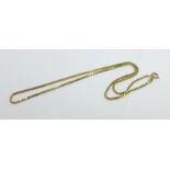 A 9ct gold chain, 5.9g, 42cm