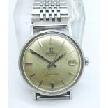 A gentleman's Omega Seamaster automatic wristwatch with date