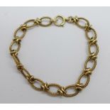 A 9ct rose gold bracelet, 12.7g