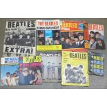 Nine 1960's Beatles magazines