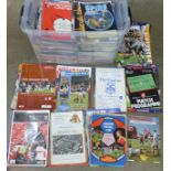 Football programmes:- 370 programmes for league games involving teams that are no longer in the