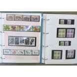 Stamps; a collection of British Stamps in two folders