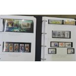 Stamps; Isle of Man stamps in two folders including T.T. Races 1987 sheet, Yamaha fifty-years,