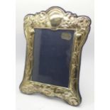 A silver Art Nouveau style photograph frame, height 21.5cm