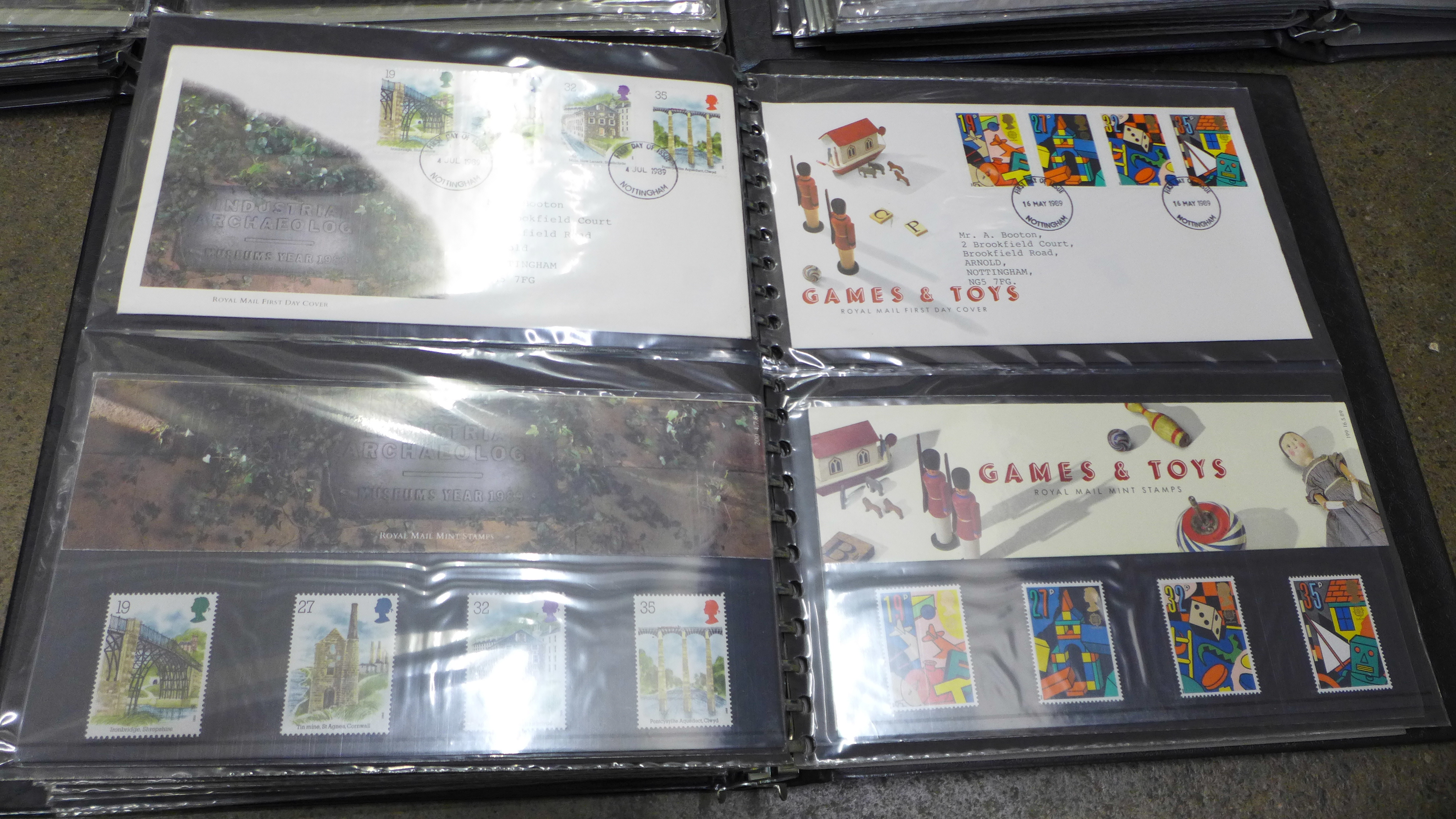 Stamps:- five albums containing approximately 160 First Day Covers, approximately 90 mint stamps and - Bild 5 aus 9