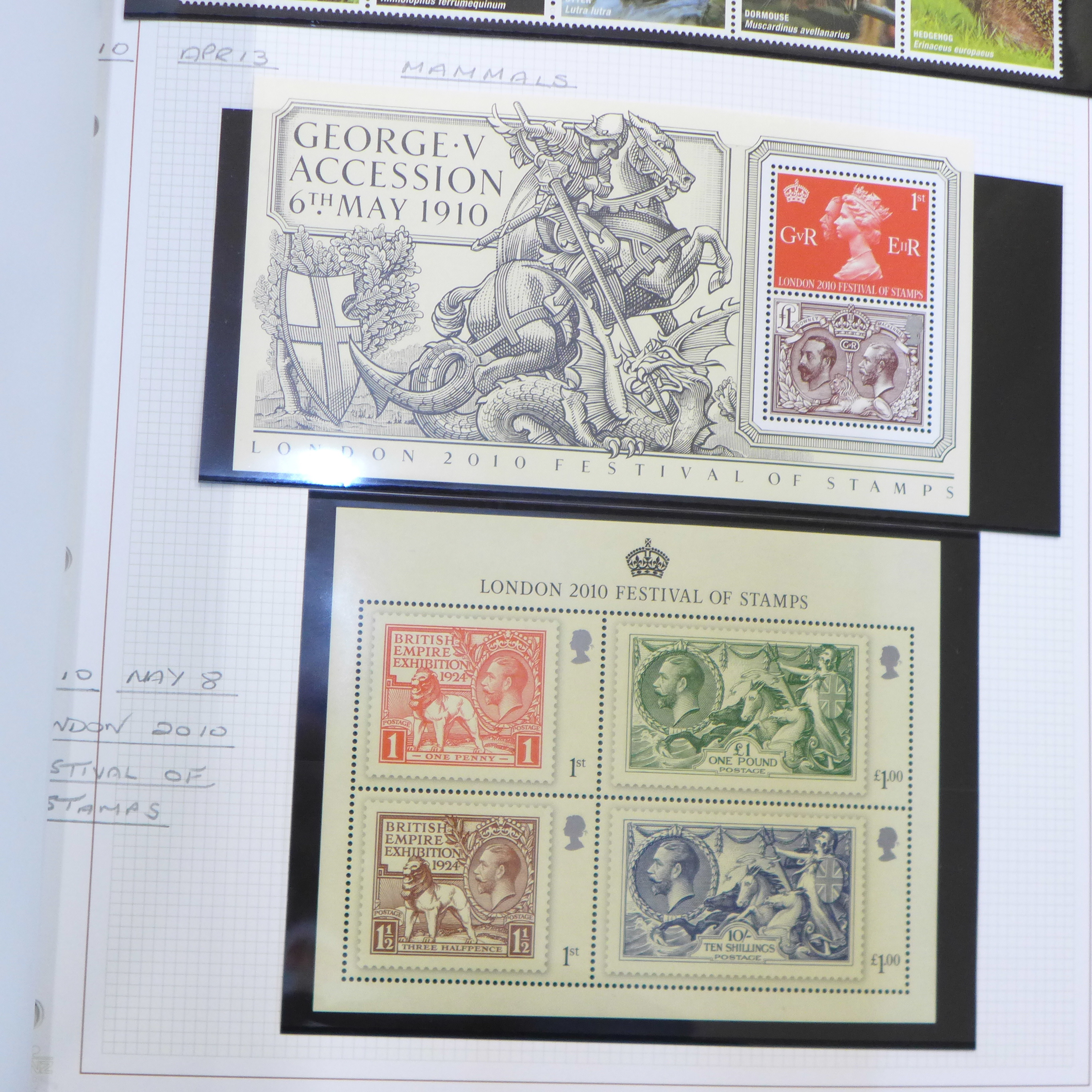 Stamps; two folders with GB commemoratives and one folder of Jersey commemoratives - Bild 27 aus 28