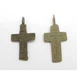 Two Viking crosses (found in Russia)