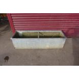 A galvanised trough