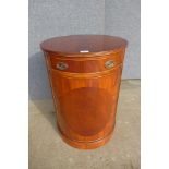 A George IV style mahogany cylindrical cabinet