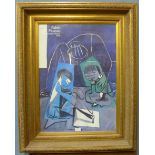 A Pablo Picasso print, gilt framed, 97 x 77cms (including frame)