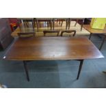 A Dalescraft afromosia dining table